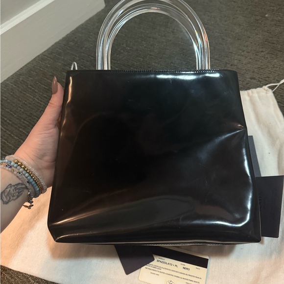 Authentic Prada Limited Edition Patent Leather Runway Bag GUC - Picture 6 of 13